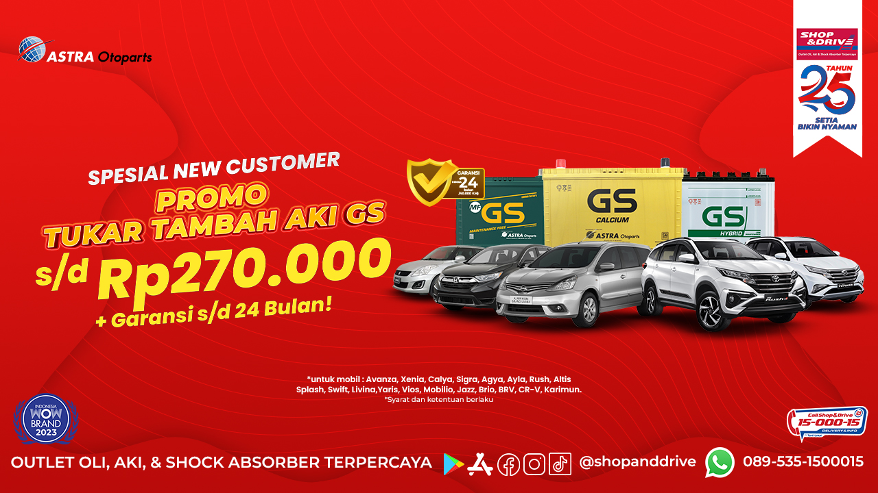 Promo Tukar Tambah Aki GS Astra Spesial New Customer