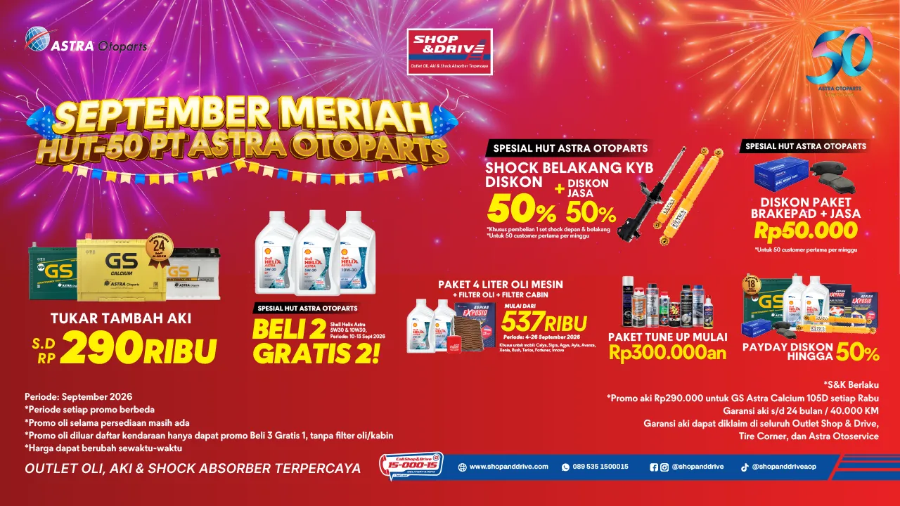 SEPTEMBER MERIAH HUT-50 PT ASTRA OTOPARTS