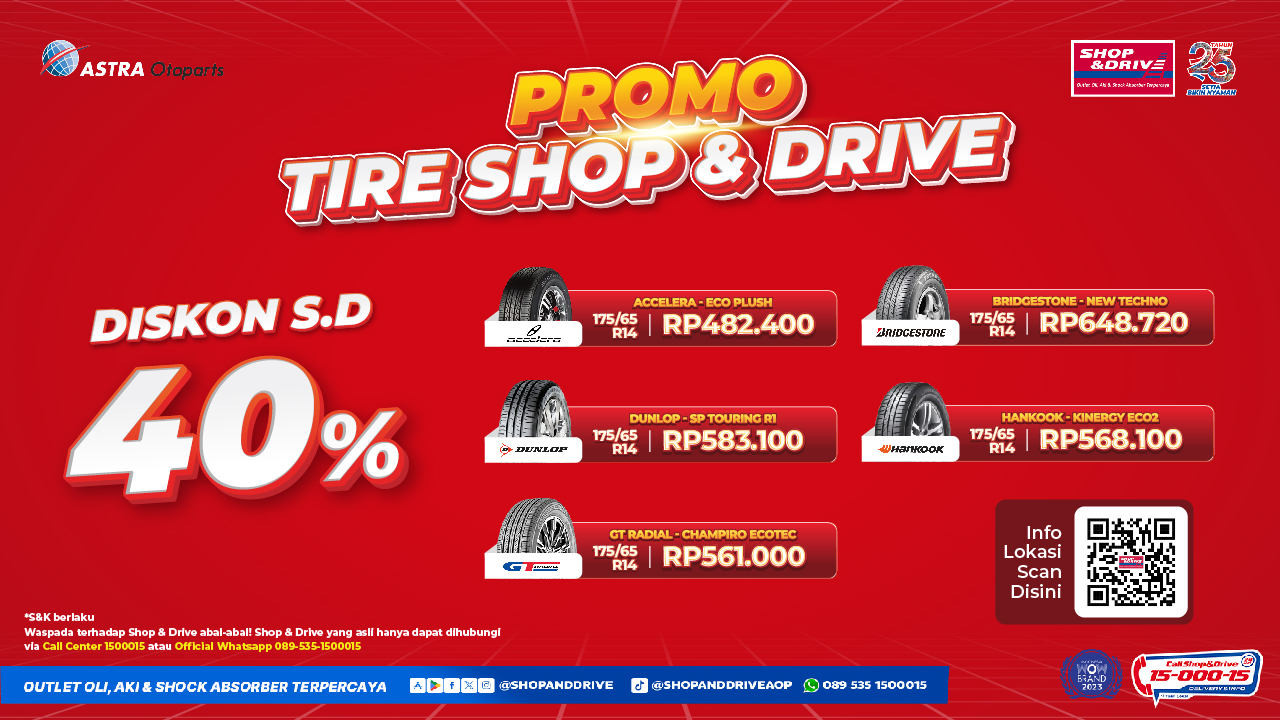 Telah Hadir Shop & Drive Tire Corner!